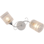 Изображение Люстра потолочная Light House SRS-20721/2 белый + хром, плафон белый матовый с узором ИМ Light-Deco 2 