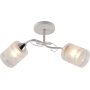 Изображение Люстра потолочная Light House SRS-20721/2 белый + хром, плафон белый матовый с узором ИМ Light-Deco 1 