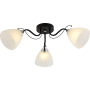 Зображення Люстра стельова Light House SRS-20761/3 чорний + хром, плафони білі ИМ Light-Deco 3 