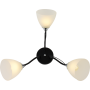 Зображення Люстра стельова Light House SRS-20761/3 чорний + хром, плафони білі ИМ Light-Deco 2 