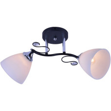 Люстра стельова Light House SRS-20711/2 чорний + хром, плафон білий