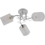 Изображение Люстра потолочная Light House SRS-20721/3 белый + хром, плафон белый матовый с узором ИМ Light-Deco 