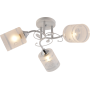 Изображение Люстра потолочная Light House SRS-20721/3 белый + хром, плафон белый матовый с узором ИМ Light-Deco 1 
