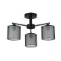 Изображение Люстра потолочная Light House SRS-20665/3 черная, плафоны черные с белым ИМ Light-Deco 