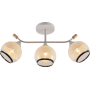Зображення Люстра стельова Light House SRS-20718/3 білий + дерево, плафон білий з облямівкою ИМ Light-Deco 1 