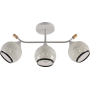 Зображення Люстра стельова Light House SRS-20718/3 білий + дерево, плафон білий з облямівкою ИМ Light-Deco 