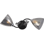 Зображення Люстра стельова Light House SRS-20709/2 чорний + хром, плафон димчастий ИМ Light-Deco 2 
