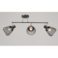Люстра стельова VALESO K2357/3 чорний+хром