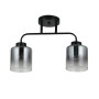 Изображение Люстра потолочная Light House SRS-20697/2 черная, плафоны дымчатые ИМ Light-Deco 