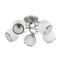 Зображення Люстра стельова Light House SRS-20660/5 хром, плафони білі з облямівкою ИМ Light-Deco 