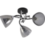 Зображення Люстра стельова Light House SRS-20710/3 чорний + хром, плафон димчастий ИМ Light-Deco 