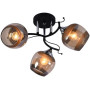 Зображення Люстра стельова Light House SRS-20740/3 чорний + хром, плафон чорний + прозорий ИМ Light-Deco 1 
