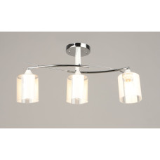 Люстра стельова VALESO K2352/3 хром+білий