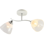 Зображення Люстра стельова Light House SRS-20709/2 білий + хром, плафон білий з прозорим ИМ Light-Deco 2 