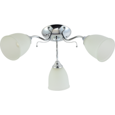 Люстра стельова Light House SRS-20762/3 хром, плафони білі