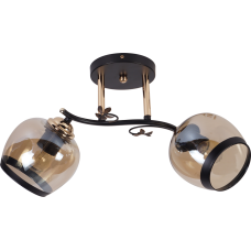 Люстра стельова Light House SRS-20841/2 чорний + золотий