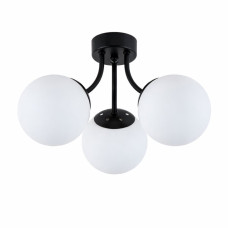 Люстра молекула стельова Light House SRS-20522/3 BK чорна, плафони білі