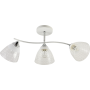 Изображение Люстра потолочная Light House SRS-20709/3 белый + хром, плафон белый с прозрачным ИМ Light-Deco 