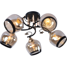Люстра потолочная Light House SRS-20841/5 черный + золотой