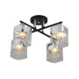 Зображення Люстра стельова VALESO 07275/4 Matte Black+CR на 4 плафони ИМ Light-Deco 