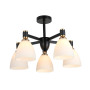 Зображення Люстра стельова Light House SRS-20773/5 чорний + золото, плафон білий  ИМ Light-Deco 1 