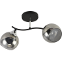 Изображение Люстра потолочная Light House SRS-20701/2 черный + хром, плафон серый глянцевый ИМ Light-Deco 