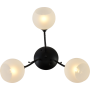 Зображення Люстра стельова Light House SRS-20759/3 чорна, плафони білі  ИМ Light-Deco 2 