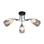 Зображення Люстра стельова Light House SRS-20763/3 чорний + хром, плафон білий + сірий ИМ Light-Deco 1 