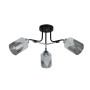 Зображення Люстра стельова Light House SRS-20763/3 чорний + хром, плафон білий + сірий ИМ Light-Deco 