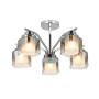 Изображение Люстра потолочная Light House SRS-20666/5 хром, плафоны дымчатые с белым ИМ Light-Deco 1 