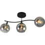 Изображение Люстра потолочная Light House SRS-20701/3 черный + хром, плафон серый глянцевый ИМ Light-Deco 2 