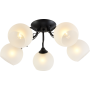 Зображення Люстра стельова Light House SRS-20759/5 чорна, плафони білі ИМ Light-Deco 1 