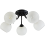 Зображення Люстра стельова Light House SRS-20759/5 чорна, плафони білі ИМ Light-Deco 