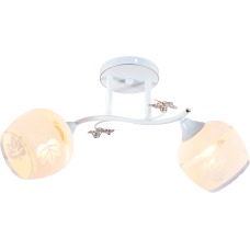 Люстра стельова Light House SRS-20712/2 білий + золото, плафони білі з візерунком