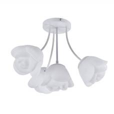 Люстра потолочная "цветы" Light House SRS-20596/3+1 WT белая