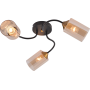 Изображение Люстра потолочная Light House SRS-20699/3 черный + медь, плафон янтарный ИМ Light-Deco 2 