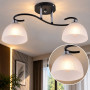 Изображение Люстра потолочная Light House SRS-20854/2 черный + хром, плафон белый ИМ Light-Deco 2 