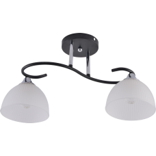 Люстра потолочная Light House SRS-20854/2 черный + хром, плафон белый