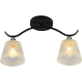 Изображение Люстра потолочная Light House SRS-20705/2 черный + хром, плафон прозрачный с белым  ИМ Light-Deco 2 