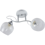 Изображение Люстра потолочная Light House SRS-20732/2 белый + хром, плафон белый + прозрачный  ИМ Light-Deco 