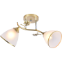 Изображение Люстра потолочная Light House SRS-20857/2 золотой + хром, плафон белый с каймой ИМ Light-Deco 1 