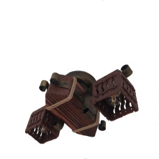 Люстра стельова дерев'яна Light House LPR-20106/2C колір коричневий