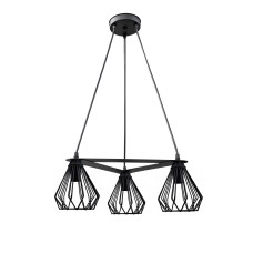 Люстра підвісна лофт на три плафони MSK Electric Silvia NL 205371-3