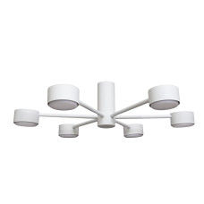 Люстра стельова MSK Electric Copter на шість круглих плафонів під лампи GX53 NL 8041-6 WH білий