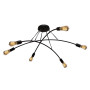 Зображення Люстра підвісна MSK Electric Orion на шість ламп Е27 NL 9832-6 BK чорна ИМ Light-Deco 2 