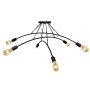 Зображення Люстра підвісна MSK Electric Orion на шість ламп Е27 NL 9832-6 BK чорна ИМ Light-Deco 3 