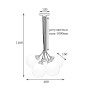 Изображение Светильник подвесной MSK Electric Luna на пять плафонов шаров d-150mm Е27 черный PL 202612-5R BK ИМ Light-Deco 5 