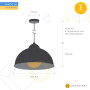 Зображення Світильник підвісний Атмолайт Bell P360 зелений ИМ Light-Deco 1 