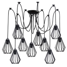Люстра павук на десять плафонів MSK Electric Silvia NL 05371-10