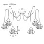 Зображення Люстра павук на шість плафонів MSK Electric Crystal NL 0535-6 ИМ Light-Deco 1 